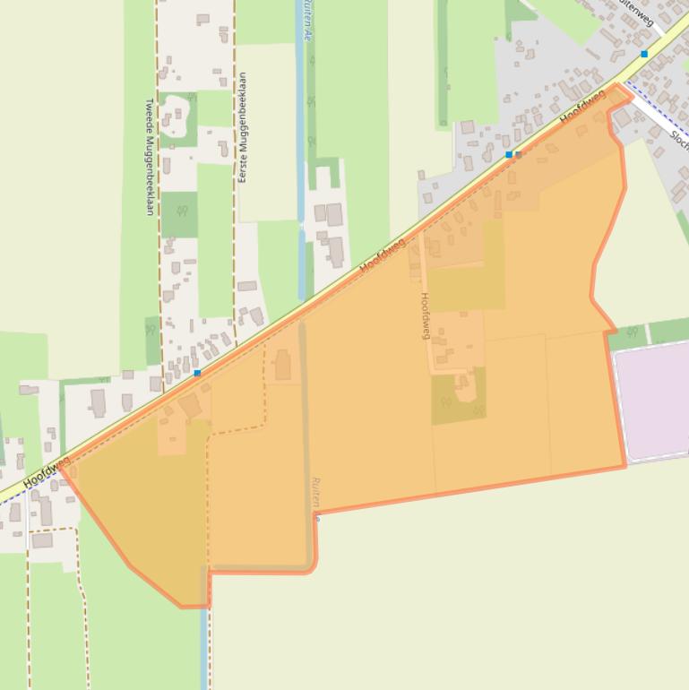 Kaart van postcodegebied 9619PH.