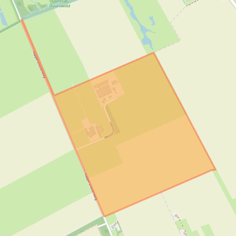 Kaart van postcodegebied 9627TC.