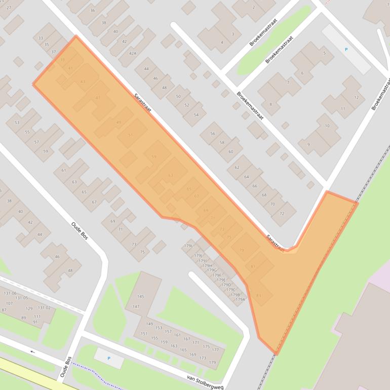 Kaart van postcodegebied 9641HP.