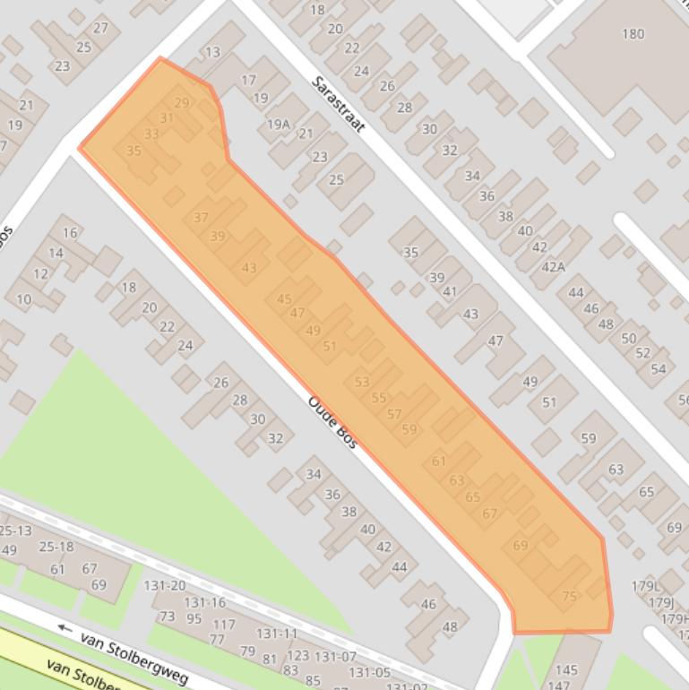 Kaart van postcodegebied 9641HX.