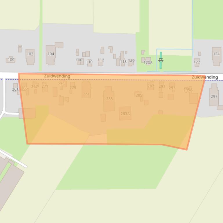 Kaart van postcodegebied 9644XH.