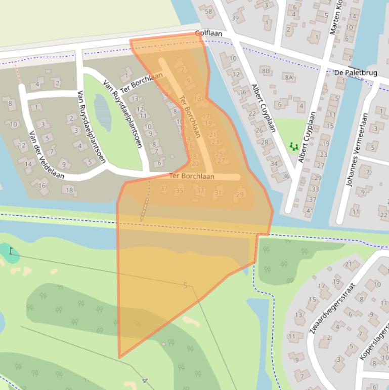 Kaart van postcodegebied 9646ED.