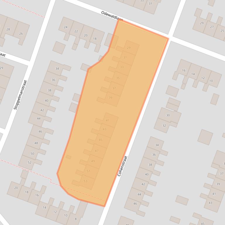 Kaart van postcodegebied 9648AR.