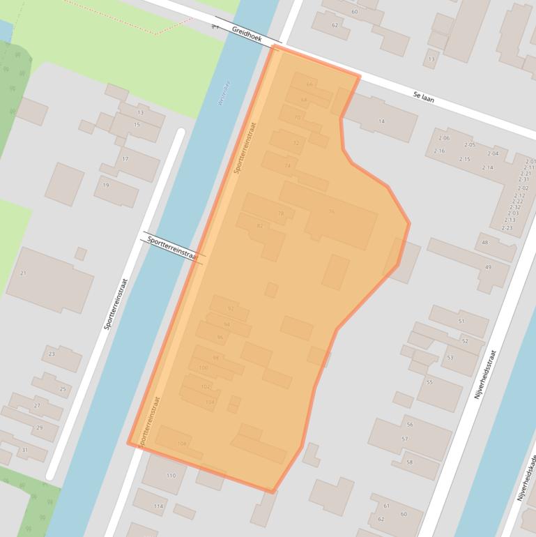 Kaart van postcodegebied 9648CD.