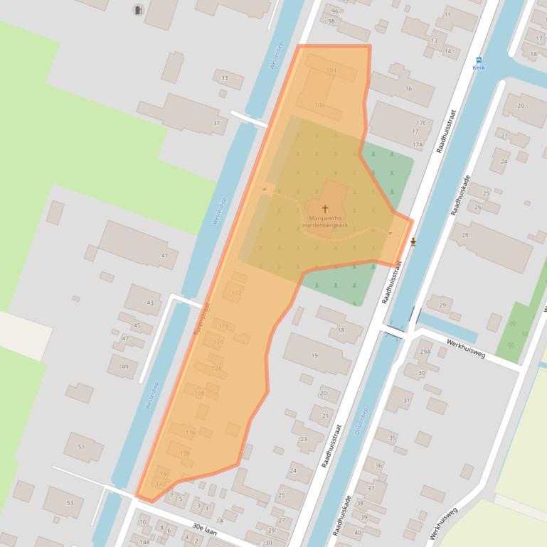 Kaart van postcodegebied 9648CW.