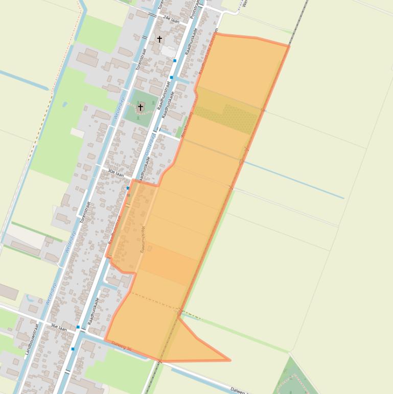 Kaart van postcodegebied 9648KC.