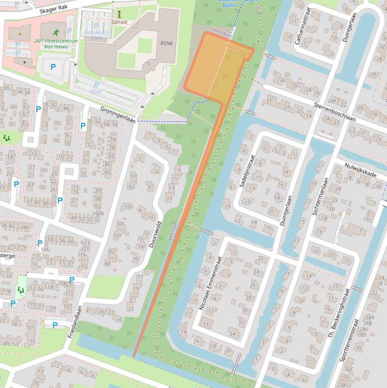 Kaart van postcodegebied 9648MM.