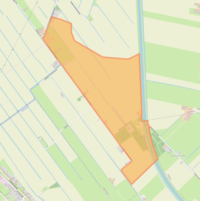 Kaart van postcodegebied 9648TC.