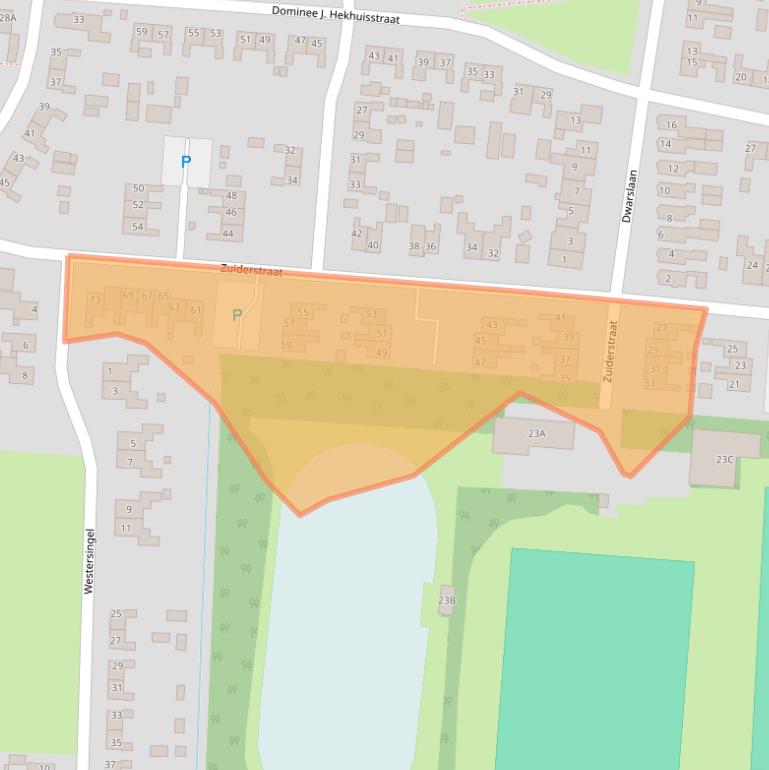 Kaart van postcodegebied 9649CL.