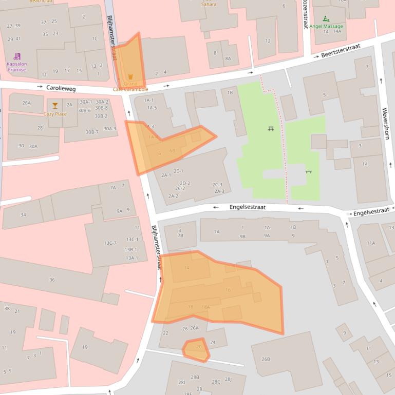 Kaart van postcodegebied 9671AV.