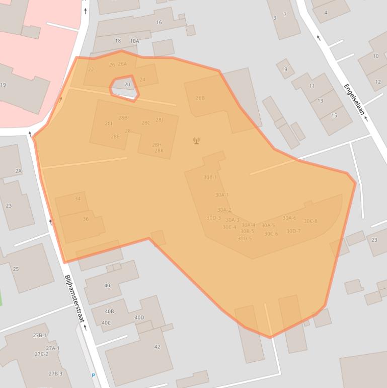 Kaart van postcodegebied 9671AW.