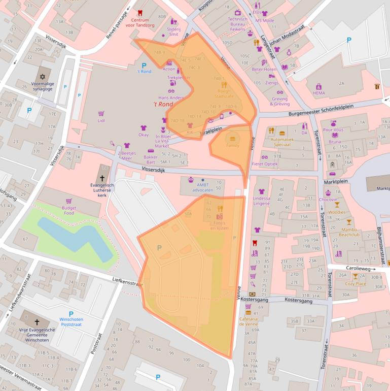 Kaart van postcodegebied 9671ET.