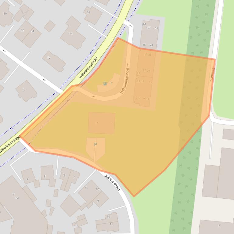 Kaart van postcodegebied 9672AL.