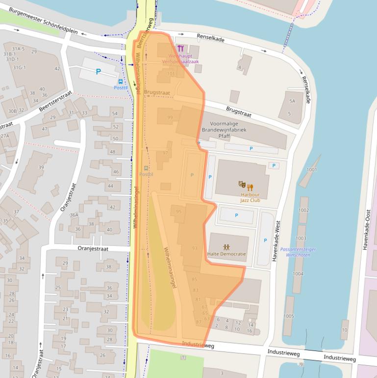 Kaart van postcodegebied 9672AN.