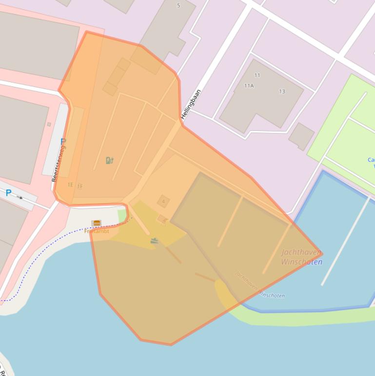 Kaart van postcodegebied 9672BM.