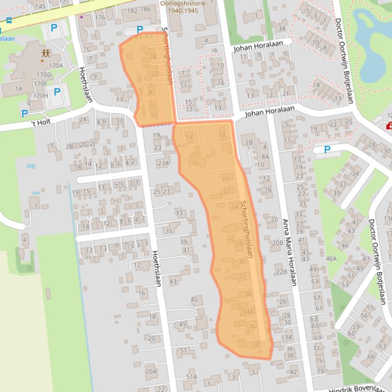 Kaart van postcodegebied 9681CJ.