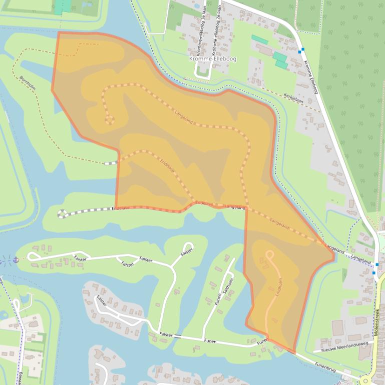 Kaart van postcodegebied 9685HJ.