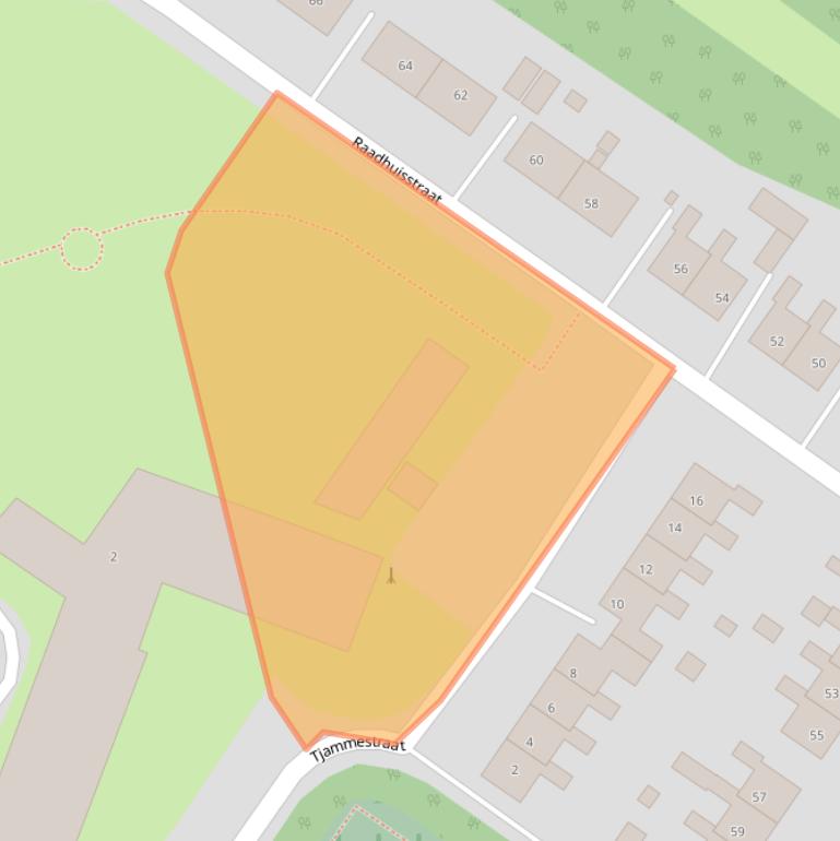 Kaart van postcodegebied 9686RL.