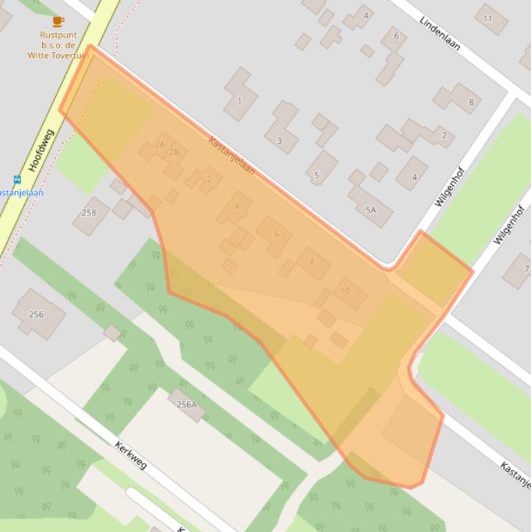 Kaart van postcodegebied 9695GJ.