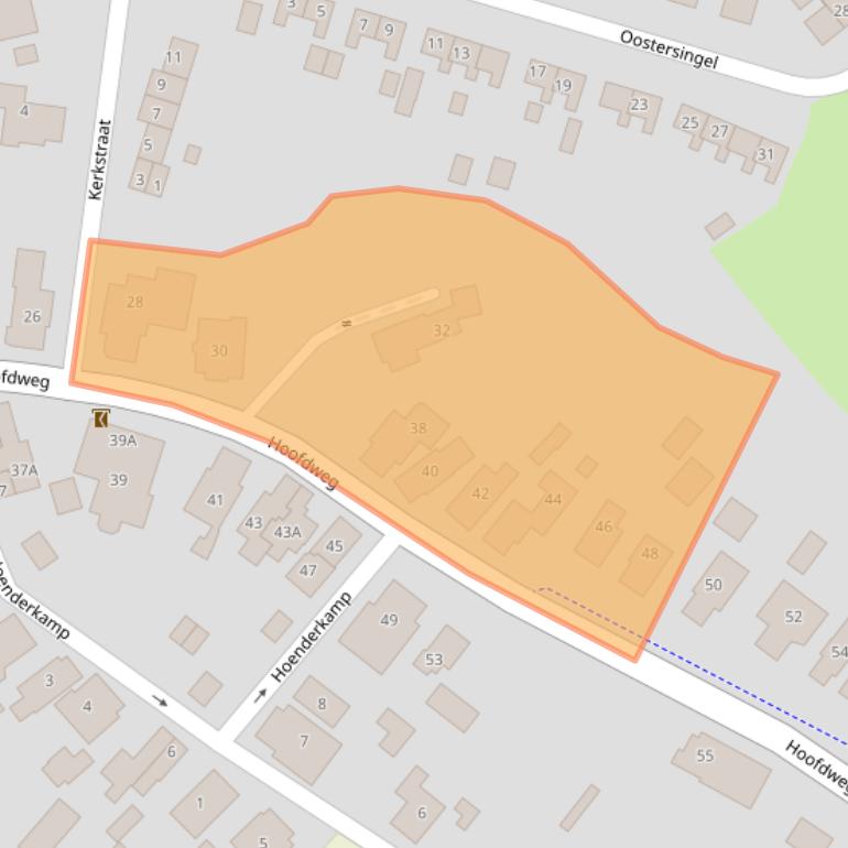 Kaart van postcodegebied 9698AG.