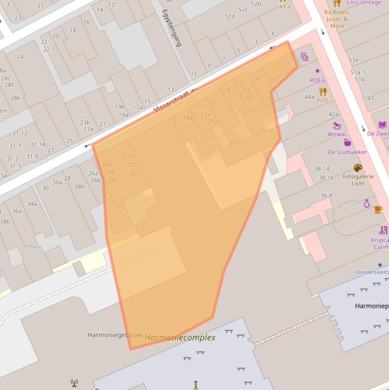 Kaart van postcodegebied 9712CV.