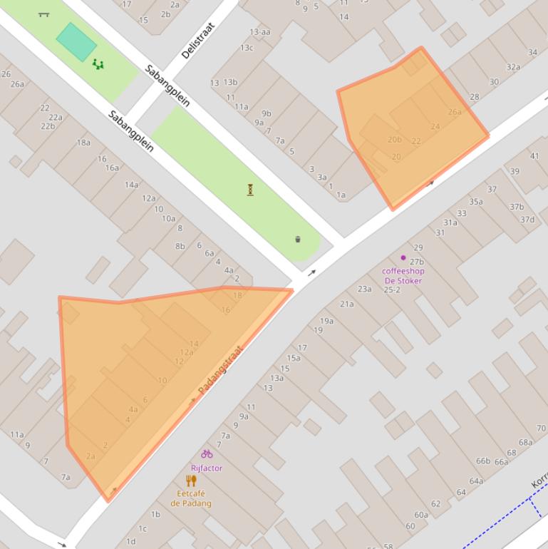 Kaart van postcodegebied 9715CP.