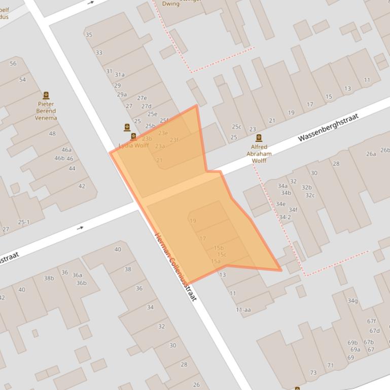 Kaart van postcodegebied 9718KR.