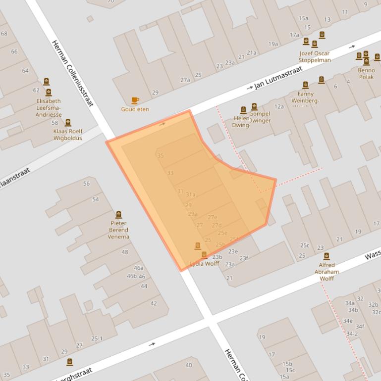 Kaart van postcodegebied 9718KS.