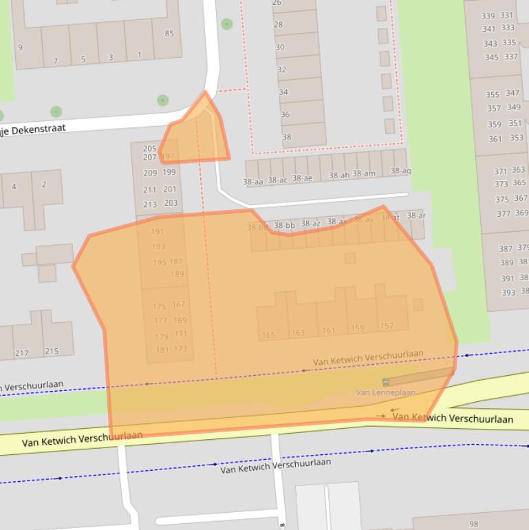 Kaart van postcodegebied 9721SK.