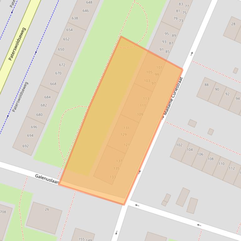 Kaart van postcodegebied 9728HM.