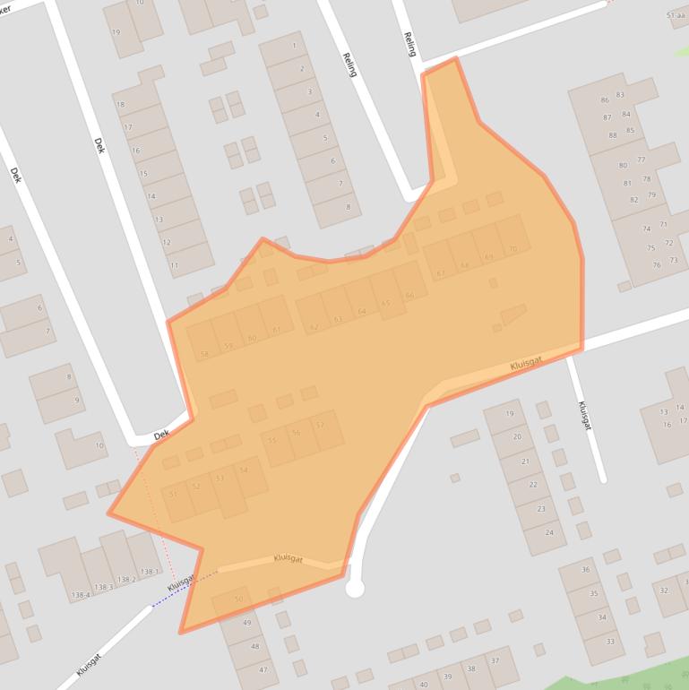 Kaart van postcodegebied 9732EP.