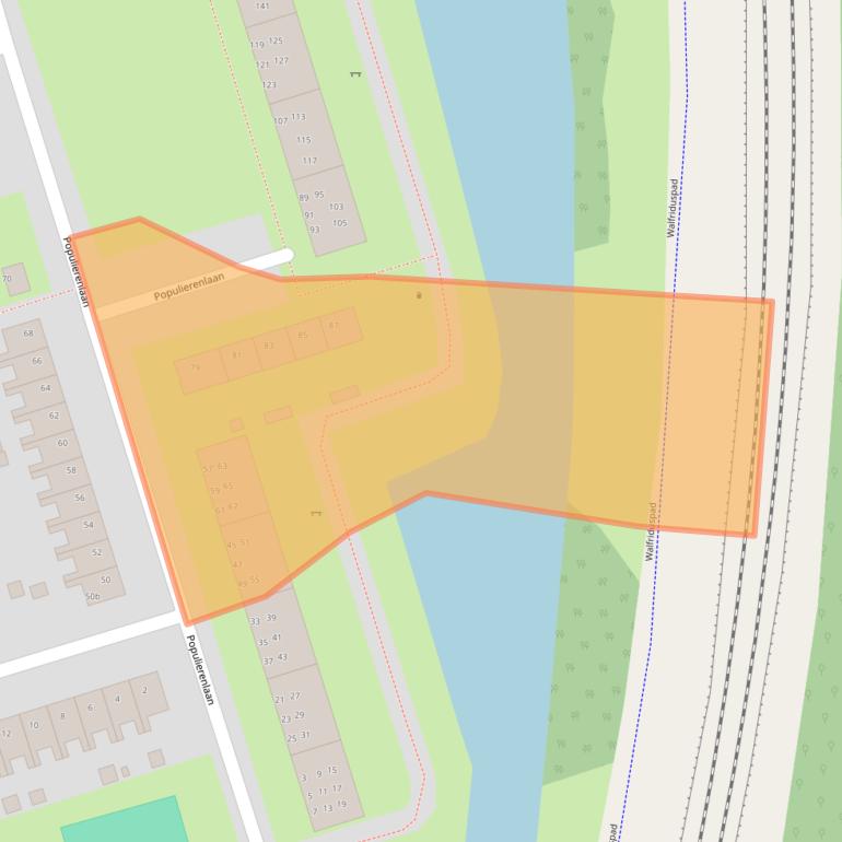 Kaart van postcodegebied 9741HB.