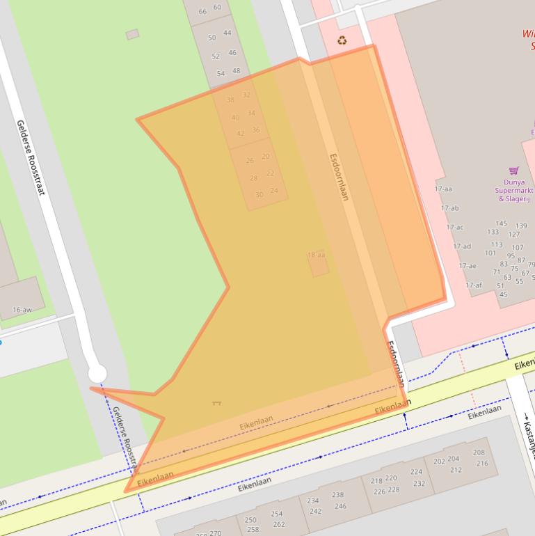 Kaart van postcodegebied 9741KD.