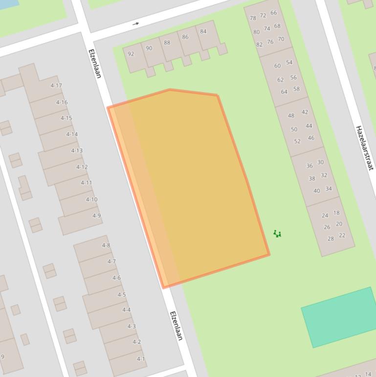 Kaart van postcodegebied 9741NB.