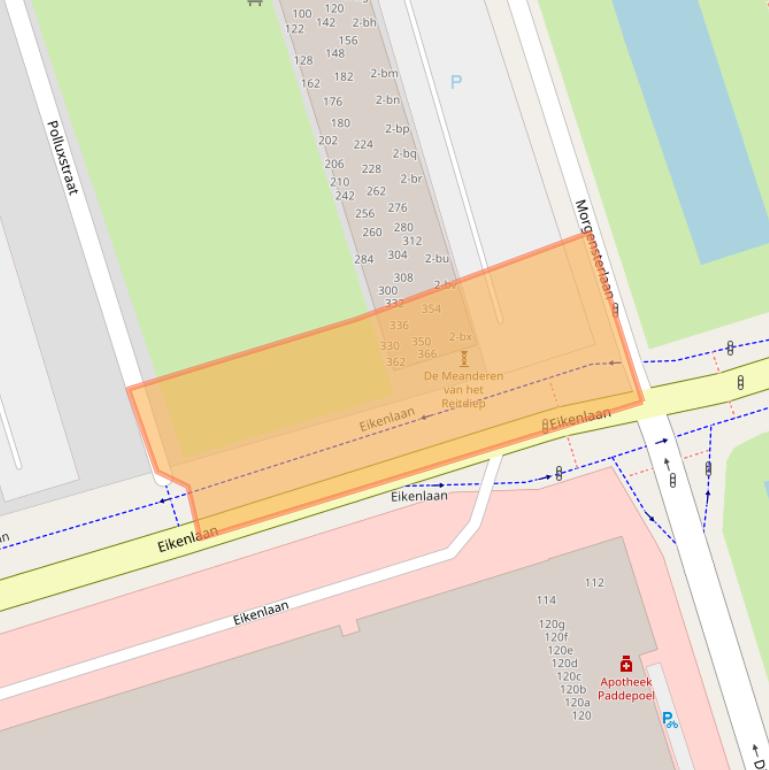 Kaart van postcodegebied 9742CT.