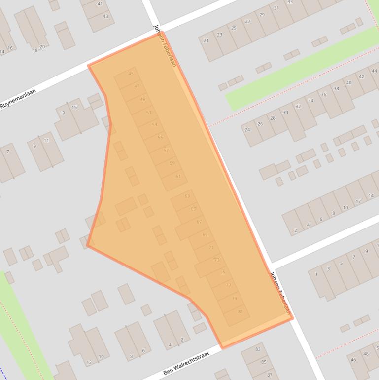 Kaart van postcodegebied 9744DG.