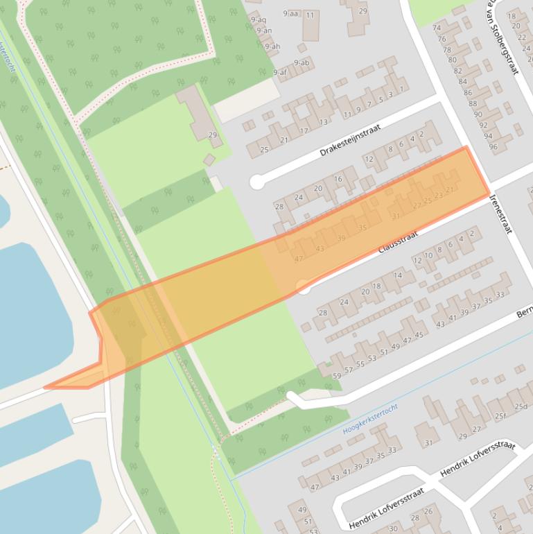 Kaart van postcodegebied 9744EG.