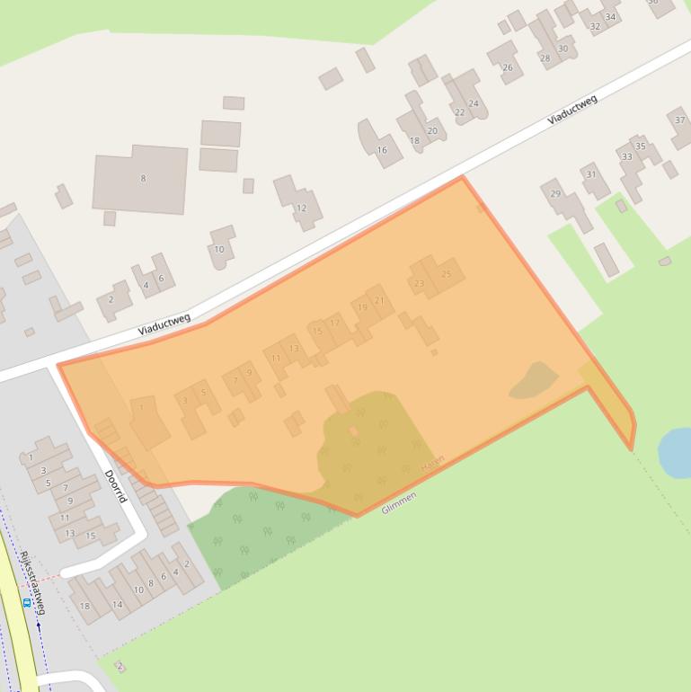 Kaart van postcodegebied 9751HN.