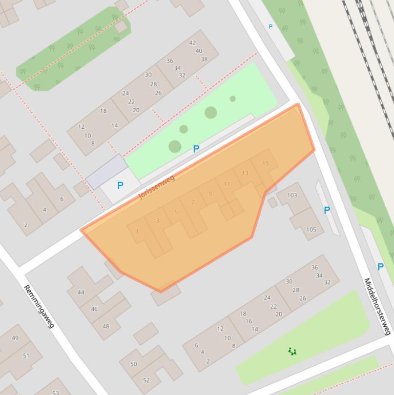 Kaart van postcodegebied 9751VS.