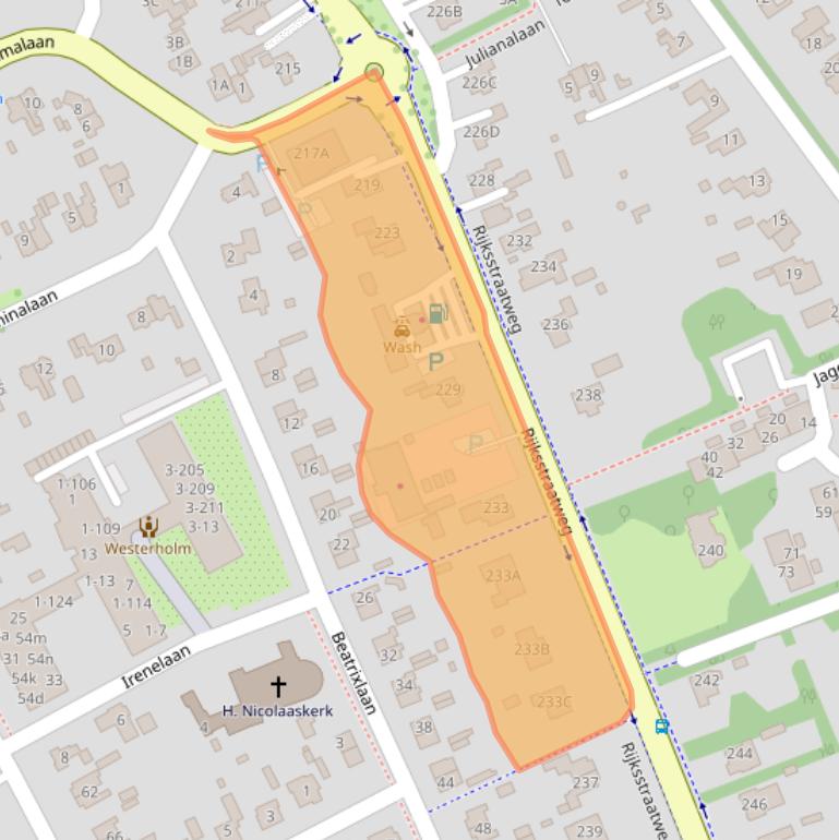 Kaart van postcodegebied 9752CA.