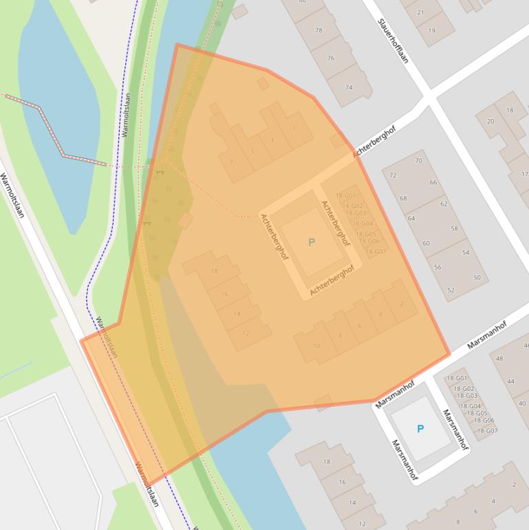 Kaart van postcodegebied 9752HE.