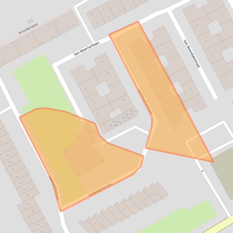 Kaart van postcodegebied 9752JS.