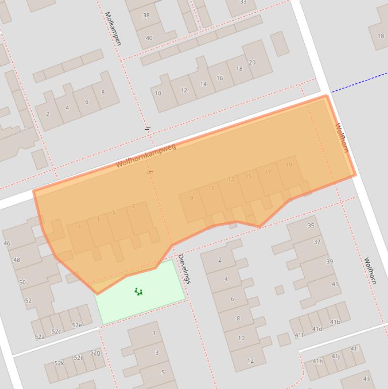 Kaart van postcodegebied 9761BG.