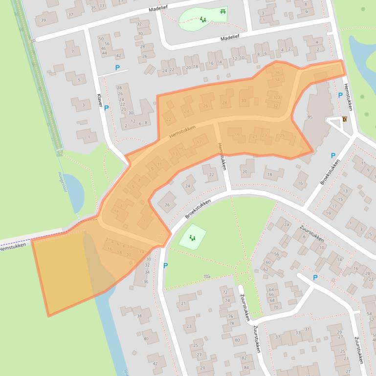 Kaart van postcodegebied 9761KM.