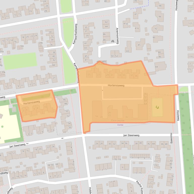 Kaart van postcodegebied 9765HB.