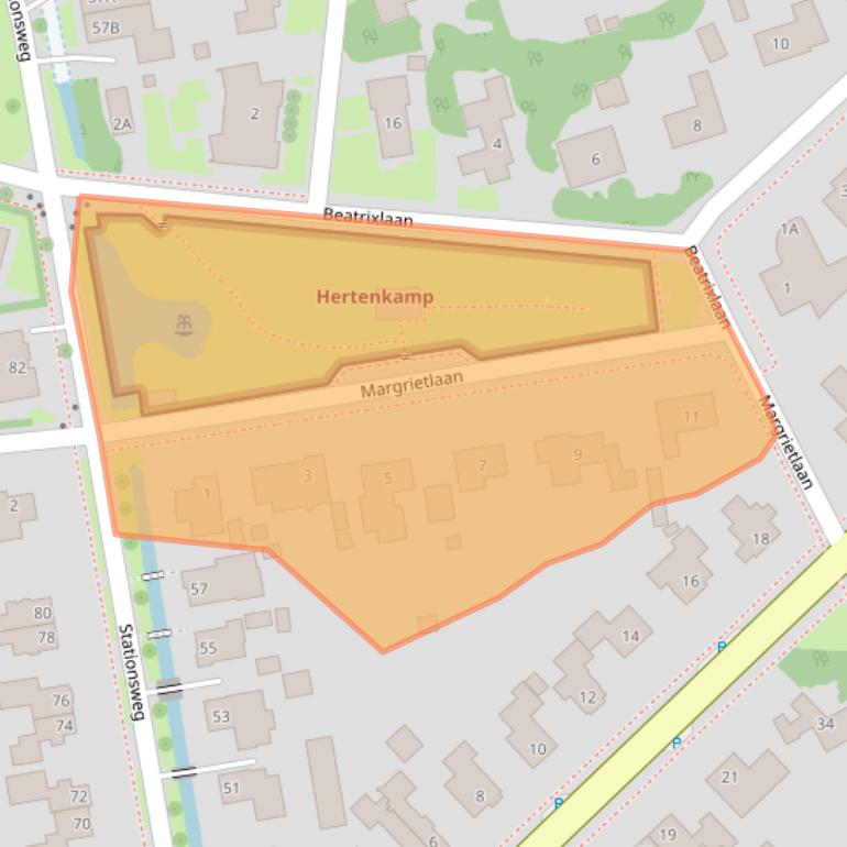 Kaart van postcodegebied 9781CS.