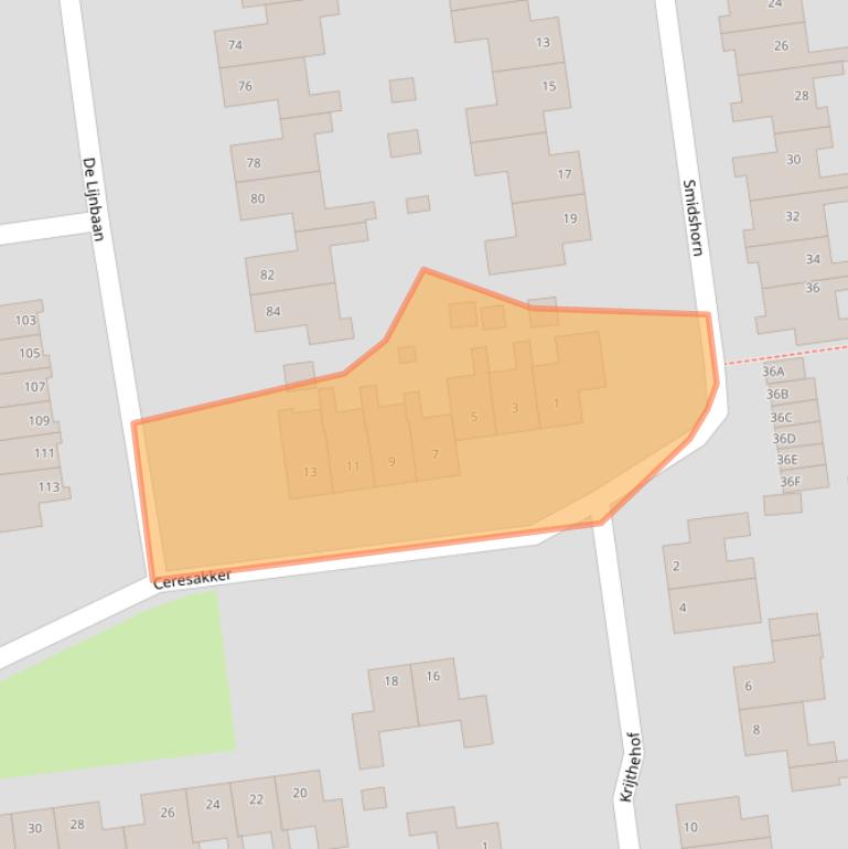 Kaart van postcodegebied 9781KJ.