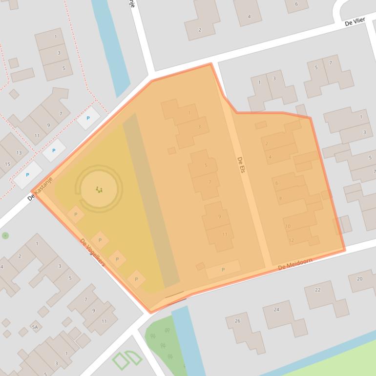 Kaart van postcodegebied 9781VN.