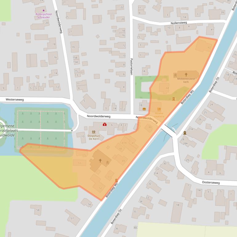 Kaart van postcodegebied 9785AL.