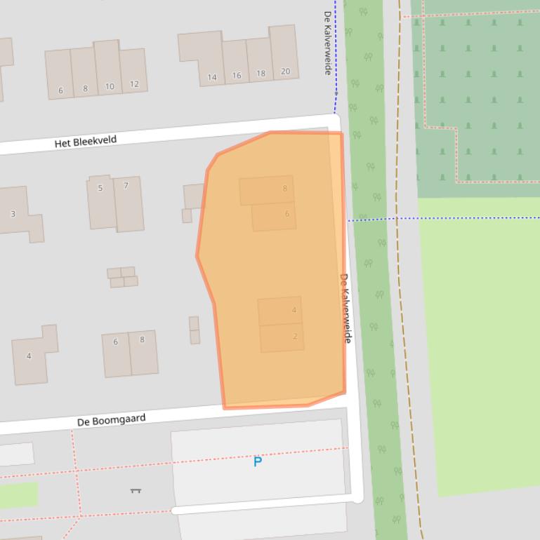 Kaart van postcodegebied 9828RA.